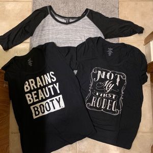 Torrid size 1 bundle of 3 shirts